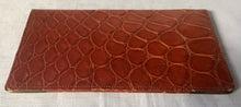 Asprey silver mounted crocodile skin wallet. London 1940 Asprey & Co. Ltd.