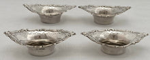 George V Four Silver Sweetmeat Dishes. Sheffield 1927, Cooper Brothers. 2 troy ounces.