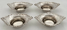 George V Four Silver Sweetmeat Dishes. Sheffield 1927, Cooper Brothers. 2 troy ounces.