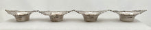 George V Four Silver Sweetmeat Dishes. Sheffield 1927, Cooper Brothers. 2 troy ounces.