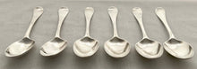 Georgian, George II, Six Silver Hanoverian Pattern Tablespoons. London 1742 Ebenezer Coker. 12 troy ounces.