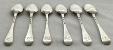 Georgian, George II, Six Silver Hanoverian Pattern Tablespoons. London 1742 Ebenezer Coker. 12 troy ounces.