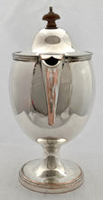 George III Old Sheffield Plate Pedestal Hot Water Jug. Circa 1800 - 1810.