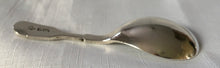 Asprey silver caddy spoon. Sheffield 1985 Asprey & Co. Ltd.