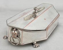 Early 20th Century, Silver Plate on Copper Presentation Inkstand for Stephen's Green Club, Dublin, circa 1912