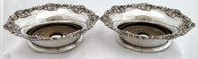 Victorian Pair of Silver Plated Bottle Coasters.