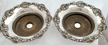 Victorian Pair of Silver Plated Bottle Coasters.