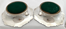Victorian Pair of Silver Plated Bottle Coasters.