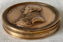 Early 19th Century Duke of Wellington Victories Box Medal with Inserts.