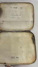 Asprey, Edwardian, silver cigarette case. London 1910 Asprey & Co. Ltd. 3 troy ounces.