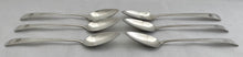 Georgian, George III, Six Scottish Provincial Silver Dessert Spoons. James Orr of Greenock, 1804.  5.5 troy ounces.