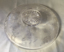 Art Deco Egyptian Revival Silver Plated & Etched Glass Centrepiece.