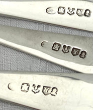 Georgian, George III, Six Scottish Provincial Silver Dessert Spoons. James Orr of Greenock, 1804.  5.5 troy ounces.