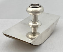 Maltese Sterling Silver Coin Inset Ink Blotter.
