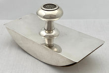 Maltese Sterling Silver Coin Inset Ink Blotter.