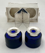 Early Victorian Silver Plate on Copper Desk Box, circa 1850.