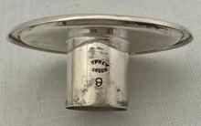 Edwardian Pair of Silver Candlesticks. London 1903 Charles & George Asprey.