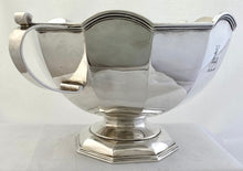 George V Dodecagon Silver Punch Bowl. Sheffield 1911 Asprey & Co. Ltd. 41 troy ounces.