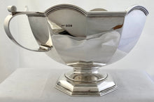 George V Dodecagon Silver Punch Bowl. Sheffield 1911 Asprey & Co. Ltd. 41 troy ounces.