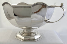 George V Dodecagon Silver Punch Bowl. Sheffield 1911 Asprey & Co. Ltd. 41 troy ounces.