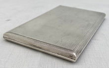 George VI Silver Cigarette Case. London 1945 Asprey & Co. Ltd. 6.8 troy ounces.