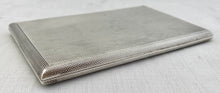 George VI Silver Cigarette Case. London 1945 Asprey & Co. Ltd. 6.8 troy ounces.