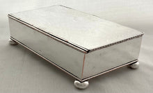 Early 20th Century Silver Plate on Copper Desk Box.