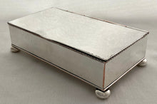 Early 20th Century Silver Plate on Copper Desk Box.