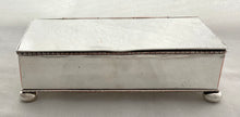 Early 20th Century Silver Plate on Copper Desk Box.