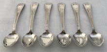 Six George III Provincial Silver Teaspoons. Newcastle 1809 Thomas Watson. 2.3 troy ounces.