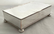 Early 20th Century Silver Plate on Copper Desk Box.