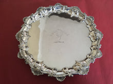 Early Victorian matching pair of silver salvers. London 1840 William Bateman & Daniel Ball. 23 troy ounces.