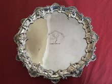 Early Victorian matching pair of silver salvers. London 1840 William Bateman & Daniel Ball. 23 troy ounces.
