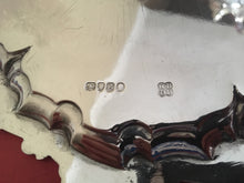 Early Victorian matching pair of silver salvers. London 1840 William Bateman & Daniel Ball. 23 troy ounces.