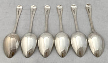 Georgian, George III, Six Silver Dessert Spoons. London 1812 Thomas Wilkes Barker. 6.6 troy ounces.