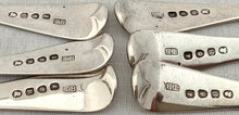 Georgian, George III, Six Silver Dessert Spoons. London 1812 Thomas Wilkes Barker. 6.6 troy ounces.