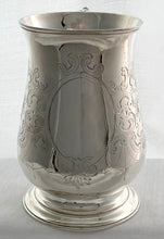 Georgian, George III, Silver Mug. London 1773 John Dare. 9.2 troy ounces.