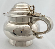 19th Century Silver Plated Ale Jug Inset with George III 1799 Halfpenny Coin.