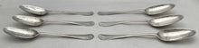 Georgian, George II, Six Hanoverian Pattern Silver Tablespoons. London 1738 John Gorham. 11 troy ounces.