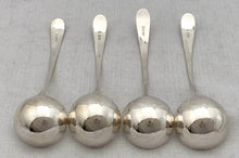 Georgian, George III, Four Scottish Silver Sauce Ladles. Edinburgh, Francis Howden (1783 - 1817). 2.8 troy ounces.
