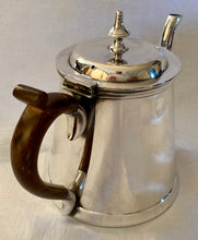 Art Deco tapering silver plated teapot. E.H. Parkin & Co. Sheffield, circa 1930 - 1940.