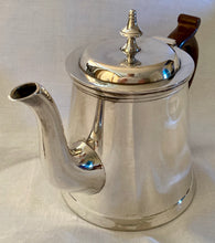 Art Deco tapering silver plated teapot. E.H. Parkin & Co. Sheffield, circa 1930 - 1940.