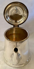 Art Deco tapering silver plated teapot. E.H. Parkin & Co. Sheffield, circa 1930 - 1940.