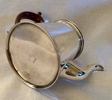Art Deco tapering silver plated teapot. E.H. Parkin & Co. Sheffield, circa 1930 - 1940.