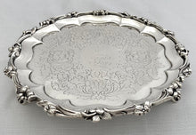 William IV Silver Waiter. London 1837, Richard Pearce & George Burrows 15 troy ounces.