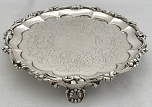 William IV Silver Waiter. London 1837, Richard Pearce & George Burrows 15 troy ounces.