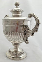 George III, Silver Trophy Cup & Cover. Sheffield 1819 S. C. Younge & Co. 51.6 troy ounces.