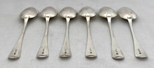 Georgian, George IV, Six Silver Tablespoons. York 1825 Barber, Cattle & North. 14.3 troy ounces.