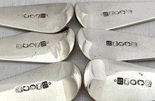 Georgian, George IV, Six Silver Tablespoons. York 1825 Barber, Cattle & North. 14.3 troy ounces.