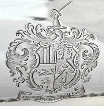 George IV Pair of Old Sheffield Plate Entree Dishes on Warming Stands. Arms of Dickson & Huntley.